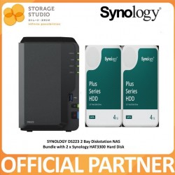 SYNOLOGY 2-Bay Diskstation DS223 Bundle with Synology HAT3300 2 x 4TB